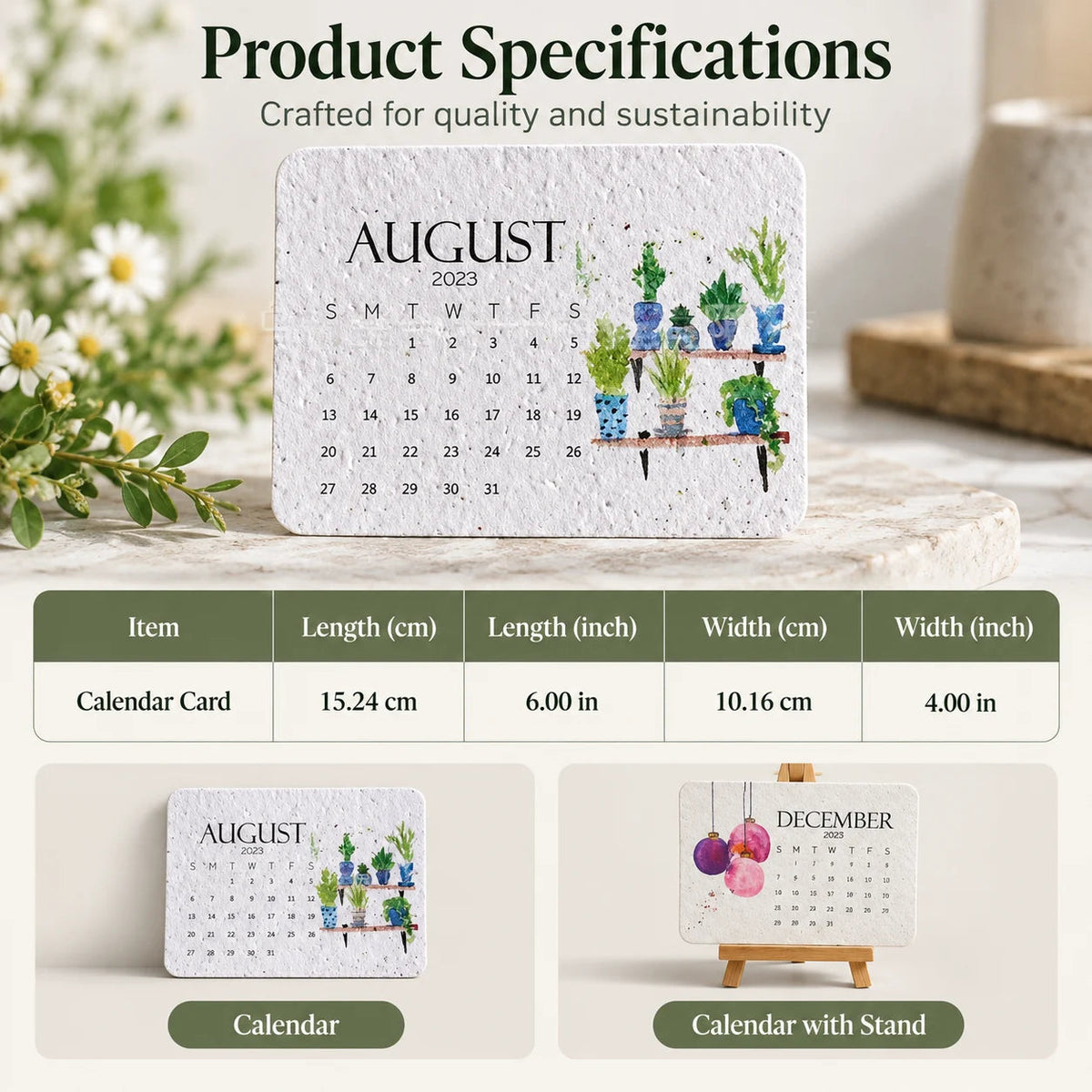 🌱 48% OFF 2027 Plantable Seed Calendar – Use It, Plant It, Grow It 🌼