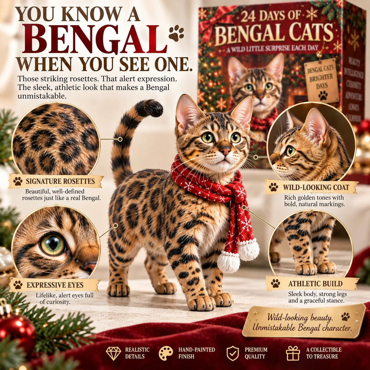 24 Days Of Bengal Cats – A Wild Little Christmas Collection 🐆🎄
