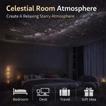 🔥Galaxy Projector 2-in-1 Starry Sky Projector & Night Light USB Galaxy Projector Night Light