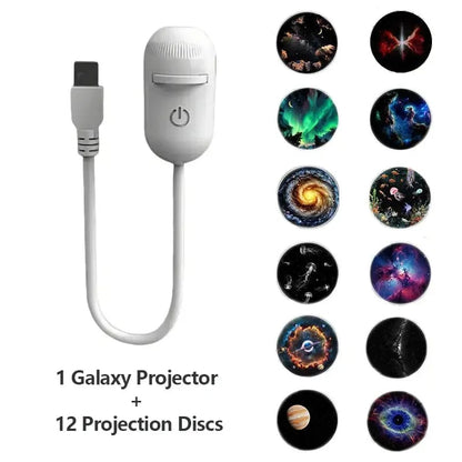🔥Galaxy Projector 2-in-1 Starry Sky Projector & Night Light USB Galaxy Projector Night Light
