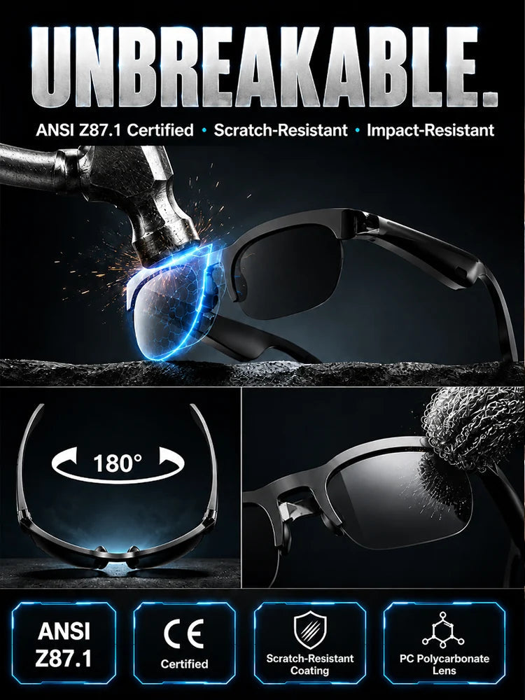 🔥Smart Zoom Color-Changing Solar Real-Time AI Translation Glasses👀