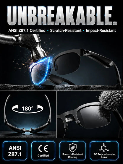 🔥Smart Zoom Color-Changing Solar Real-Time AI Translation Glasses👀