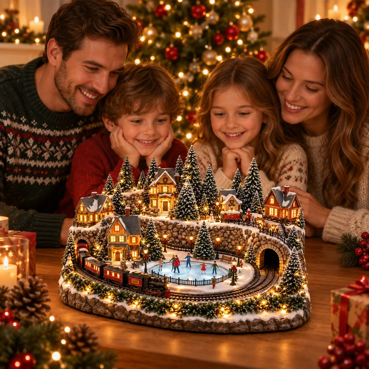 Snowy Christmas Village