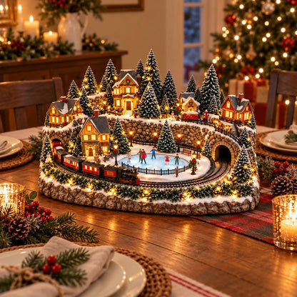 🔥 Lighted & Animated Christmas Village Collection-✨Festive Moving Holiday Display