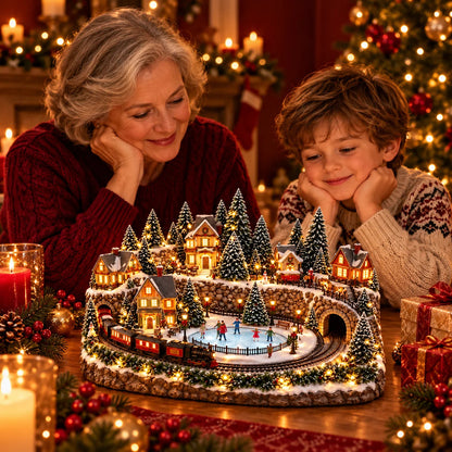 🔥 Lighted & Animated Christmas Village Collection-✨Festive Moving Holiday Display
