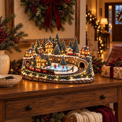 🔥 Lighted & Animated Christmas Village Collection-✨Festive Moving Holiday Display
