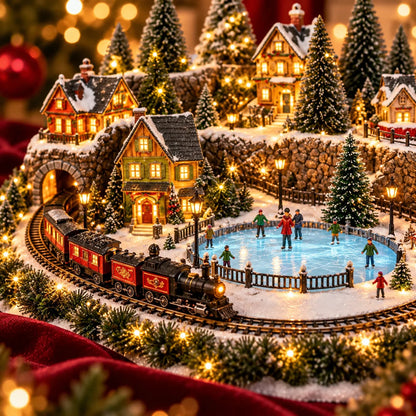🔥 Lighted & Animated Christmas Village Collection-✨Festive Moving Holiday Display