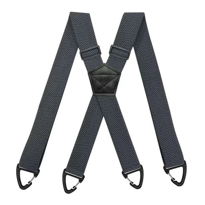 Men's X-Back Suspenders with Hook Clips
