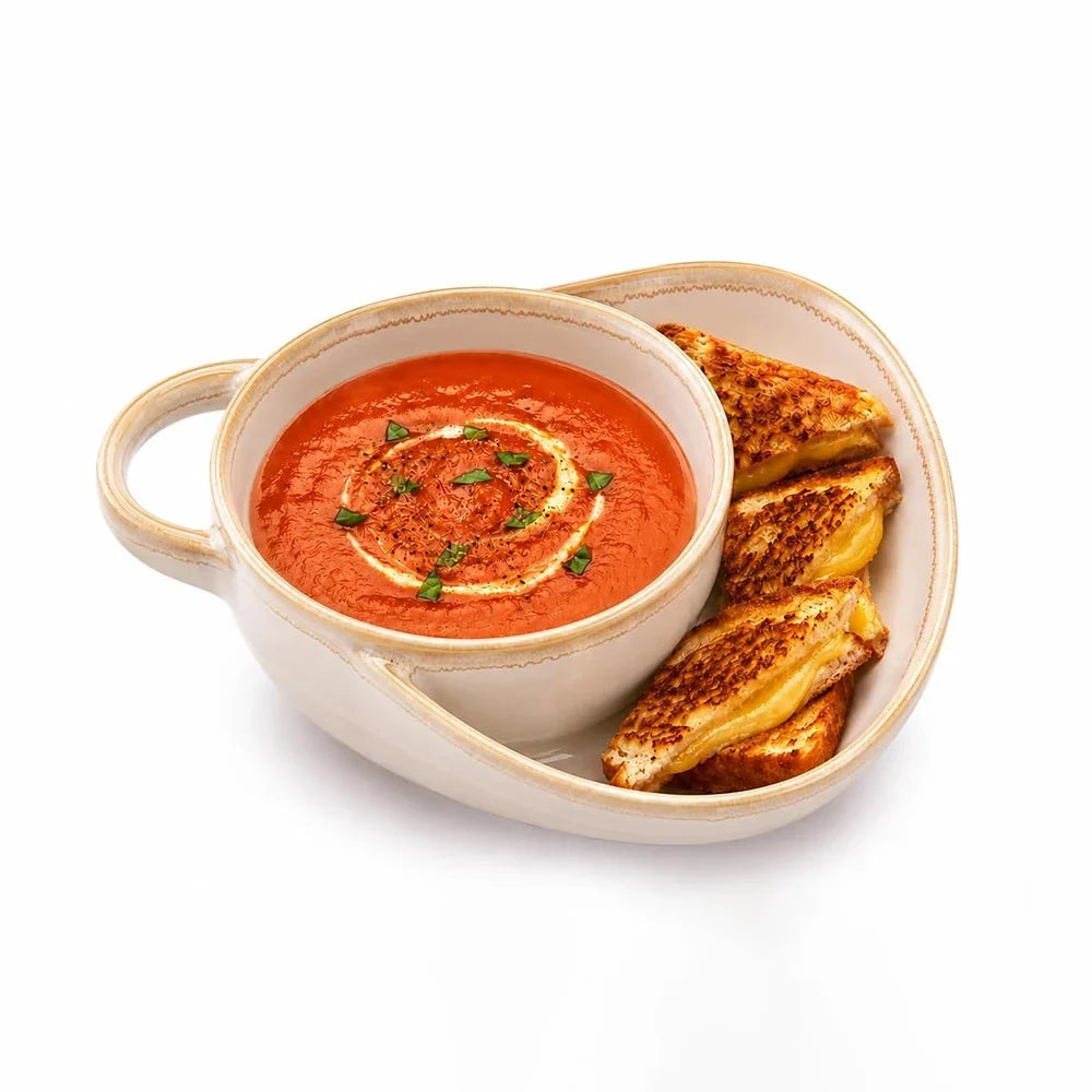 🍲✨ Rustic Reactive Glaze Ceramic Soup Bowls with Handles – Cozy Serveware