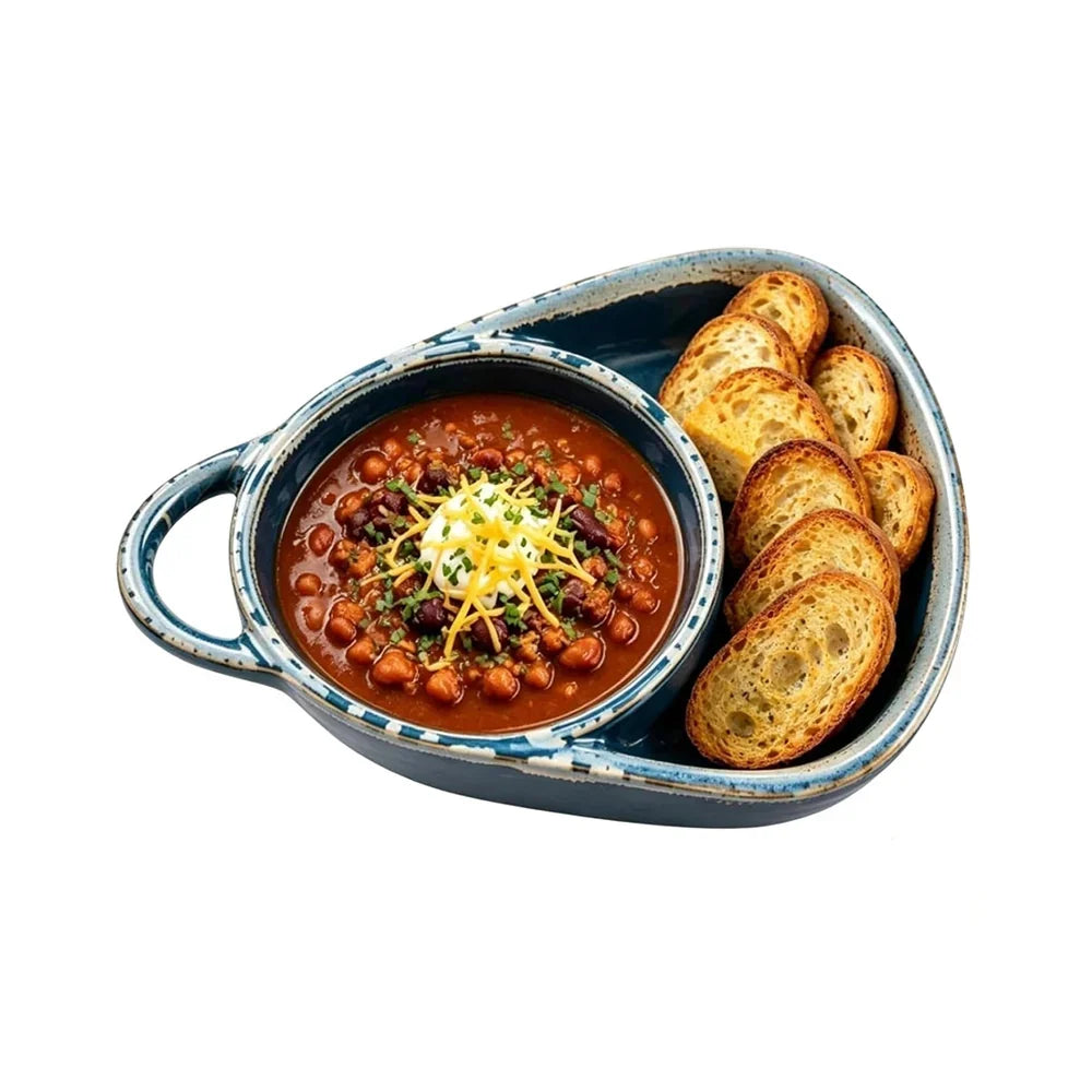 🍲✨ Rustic Reactive Glaze Ceramic Soup Bowls with Handles – Cozy Serveware