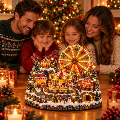 🔥 Lighted & Animated Christmas Village Collection-✨Festive Moving Holiday Display