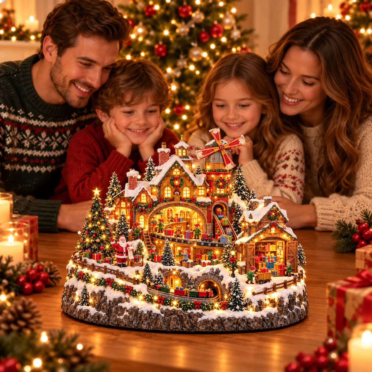 Santa's Magical Workshop Christmas village