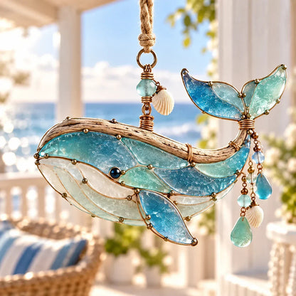 🌊 Sea Glass Coastal Charm Collection - Sun-Catching Hanging Decor 🐚