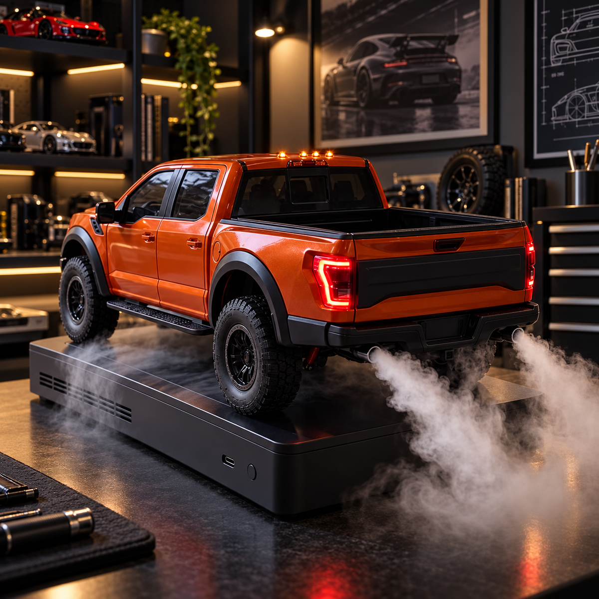 🚙 64% OFF LED Pickup Truck Humidifier – Exhaust-Style Mist & Glowing Lights 💨