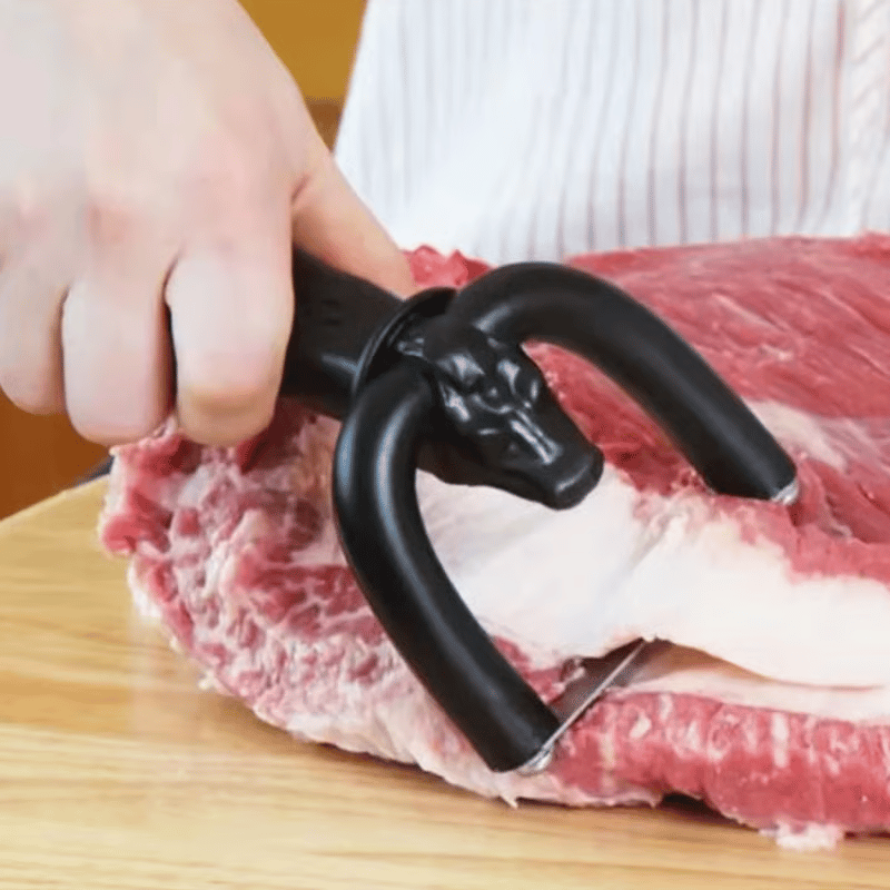 🥩 Precision Meat Fat Trimmer – Ergonomic Stainless Steel Meat Trimming Tool 🔪