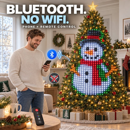 🔥 In Stock 100pcs — Ships Within 24 Hours 🎄 Smart Pixel Christmas Tree Lights | Create Your Own Animated Light Show
