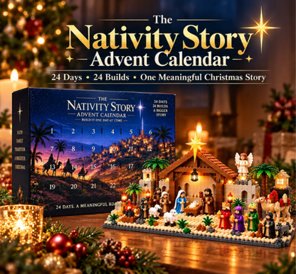 ⭐Nativity Advent Calendar – 24-day Buildable Christmas Nativity Set