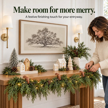 🎄 Invisible Garland Holders – No-Drill Christmas Decorating Made Easy