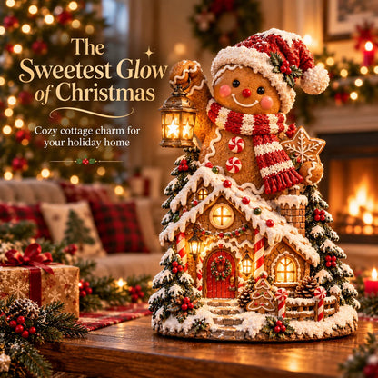 🎄✨ Cozy Christmas Cottage™ – Lighted Holiday Figurine Collection✨