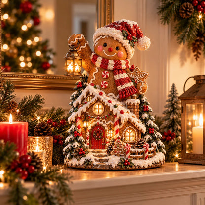 🎄✨ Cozy Christmas Cottage™ – Lighted Holiday Figurine Collection✨