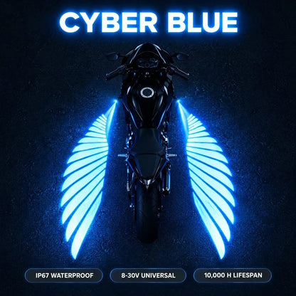 🔥 LAST DAY 50% OFF 🏍️ IP67 Waterproof & Dustproof Angel Wing Motorcycle LED Projector Lights (1 Pair)
