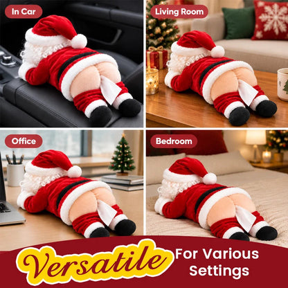 🎅😂 Funny Santa Butt Tissue Box – Hilarious Christmas Home Décor