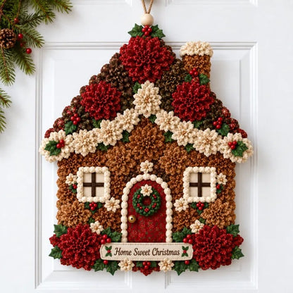 🎄 Handmade Layered Fabric Christmas Flower Door Hanging DIY Craft Kit 🎀(📦Buy 3 Free Shipping)
