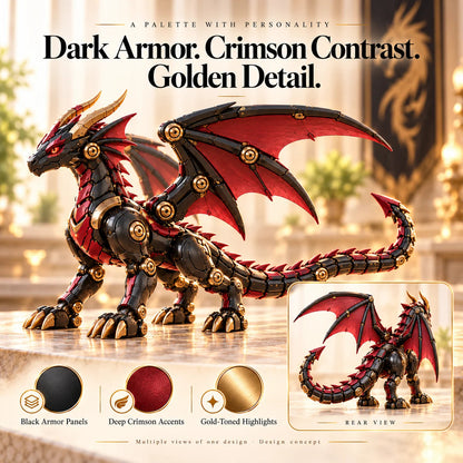 🐉 Mechanical Dragon Egg - Articulated Fantasy Figurine & Mystery Egg 🔥