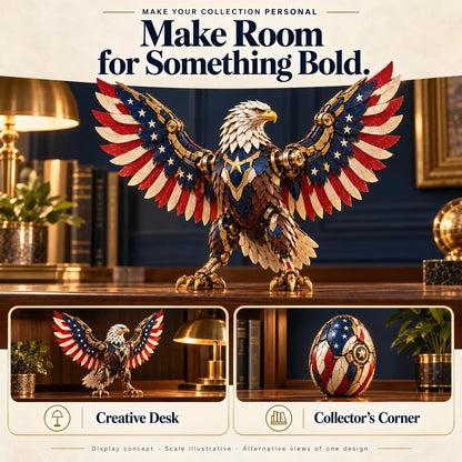 🔥last Day 49% Off -🦅 American Eagle Transforming Egg – Stars & Stripes Mechanical Figure With Bold Wing Details