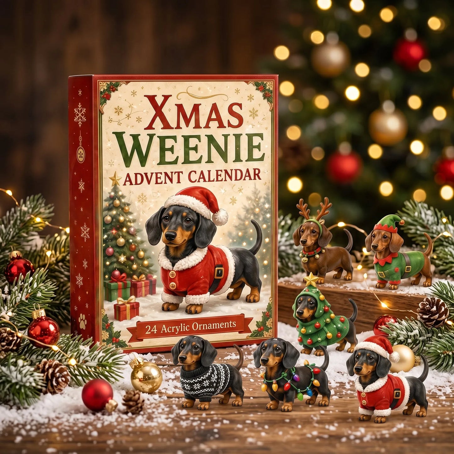 🐶🎄 24 Tiny Dachshunds. One Very Merry Christmas.