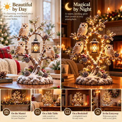 🦉 Who's Watching Over Your Winter Nights? ✨ Guardians of the Winter Night – A Glowing Woodland Wonderland!