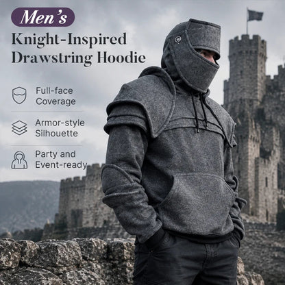 ⚔️🛡️Medieval Knight Cosplay Hoodie ✨ Fantasy Streetwear Pullover