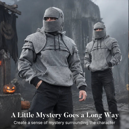 ⚔️🛡️Medieval Knight Cosplay Hoodie ✨ Fantasy Streetwear Pullover