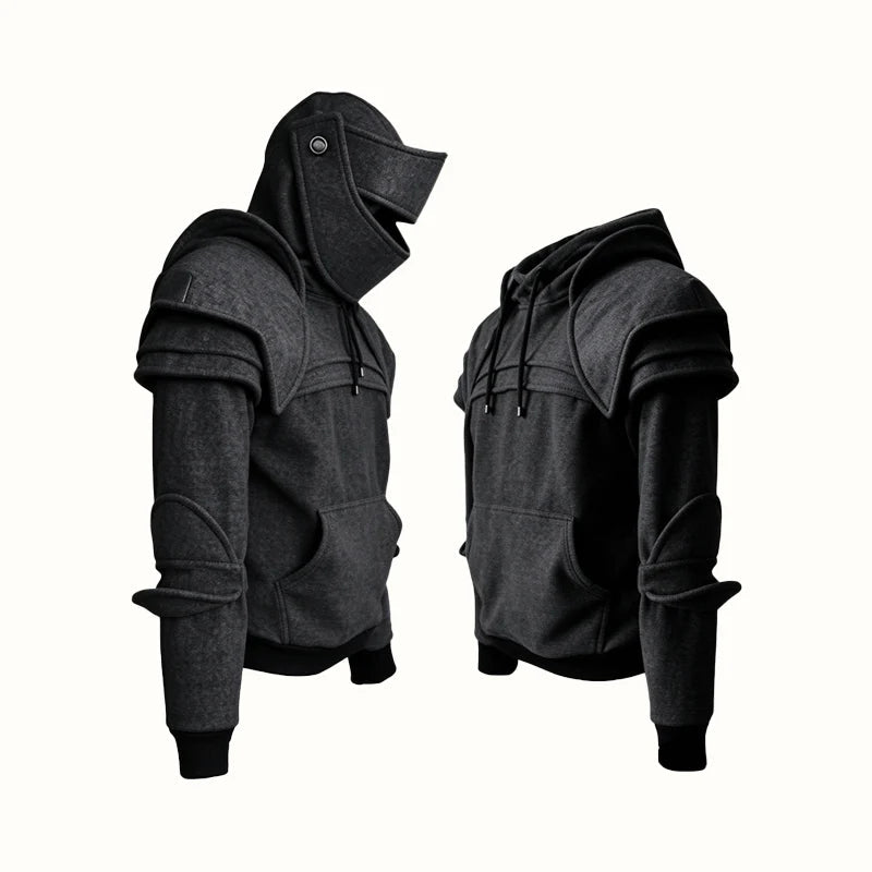 ⚔️🛡️Medieval Knight Cosplay Hoodie ✨ Fantasy Streetwear Pullover