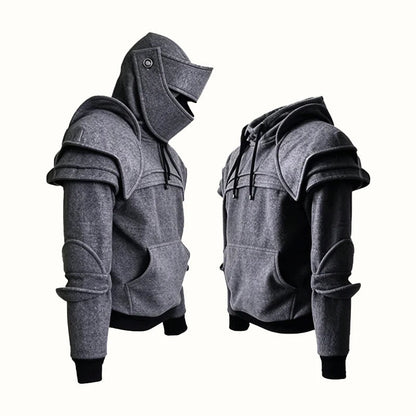⚔️🛡️Medieval Knight Cosplay Hoodie ✨ Fantasy Streetwear Pullover