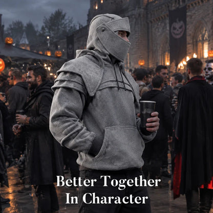 ⚔️🛡️Medieval Knight Cosplay Hoodie ✨ Fantasy Streetwear Pullover