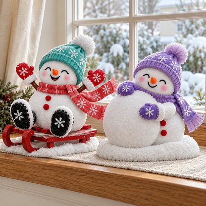 📌☃️ Adorable Light-Up Snowmen | 4 Cute Christmas Garden Style