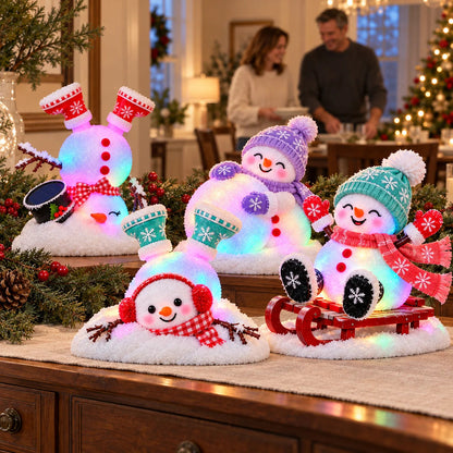 📌☃️ Adorable Light-Up Snowmen | 4 Cute Christmas Garden Style