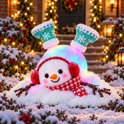 📌☃️ Adorable Light-Up Snowmen | 4 Cute Christmas Garden Style