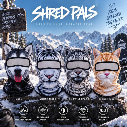 🐱 3D Cat Balaclava – Lightweight Cat Ear Ski Mask & Costume 🎭