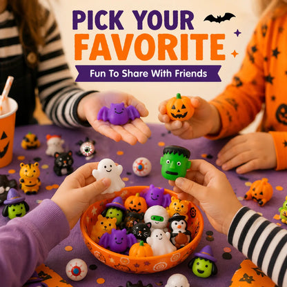 🔥Last Day 50% OFF ！🎃 Halloween Mochi Squishy Toys – Cute Party Favors & Goodie Bag Fillers 👻