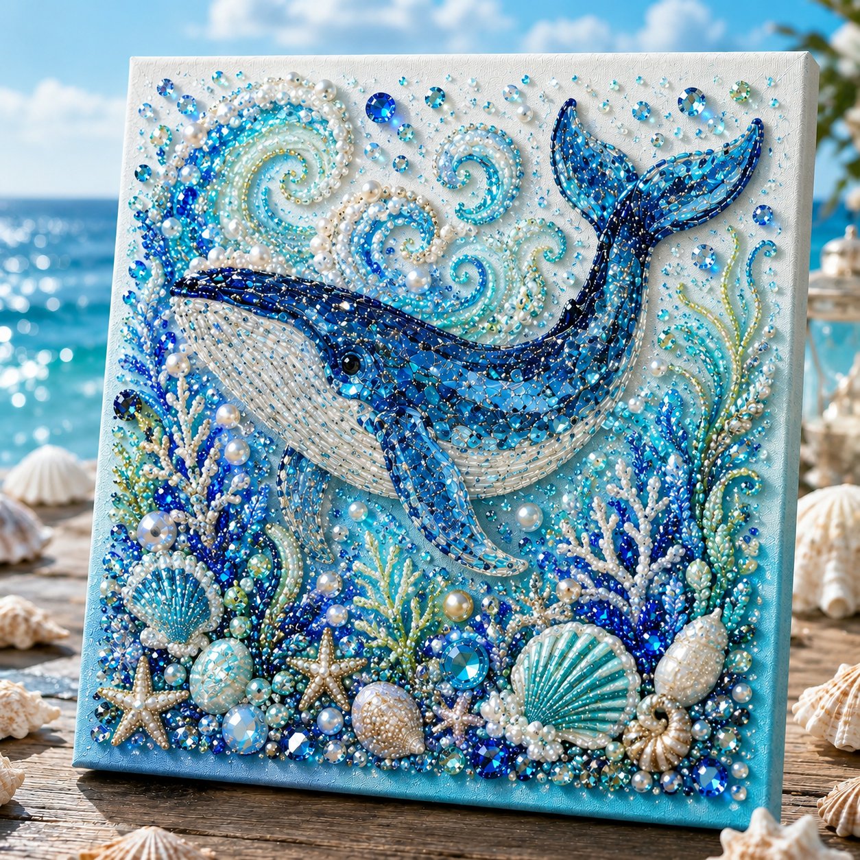 🔥Limited time 70% OFF - 🌊✨ Ocean Theme Pearl Art DIY Kit – Relaxing DIY Craft to Create Stunning Coastal Artwork (📦Buy 2 Free Shipping)