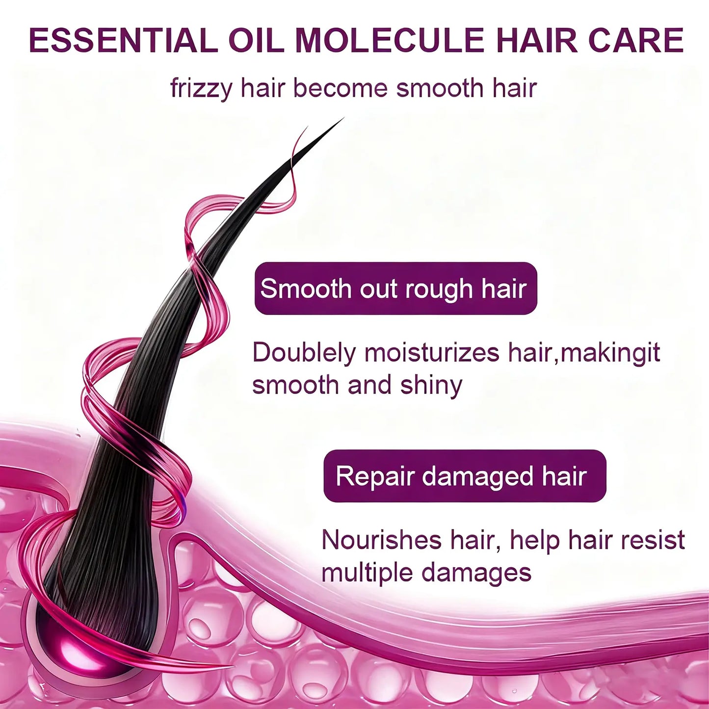✨50% OFF TODAY💜 Frizz Control Hair Capsules 🌿For Smooth, Shiny & Healthier-Looking Hair