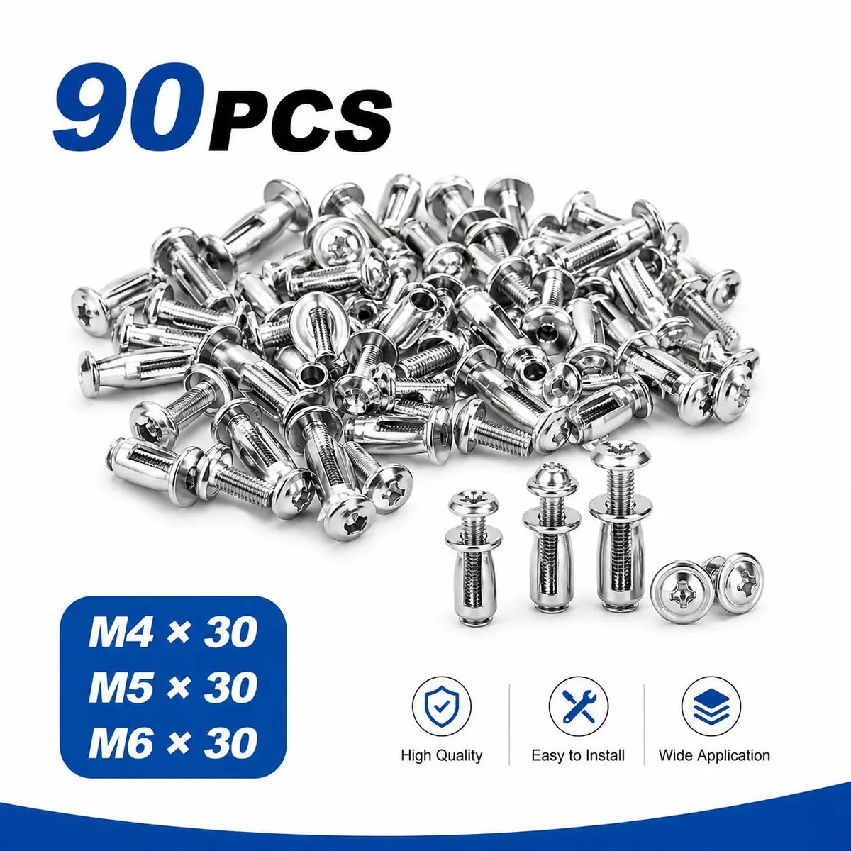 🔩 Heavy-Duty Petal Expansion Rivet Locking Nuts Set with Zinc-Plated Carbon Steel 🛠️