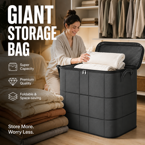 📦Foldable Storage Tote – Waterproof, Dustproof, Big & Portable 🌟