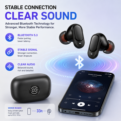 🔥 HOT SALE 50% OFF 🔥 🗣️ 135-Language AI Translator Wireless Bluetooth Earbuds 📶