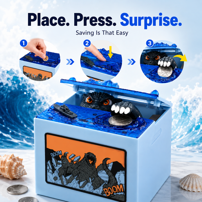 🎉 Buy 2 & Enjoy Free Shipping! 👾 Godzilla Monster Coin Bank 🪙