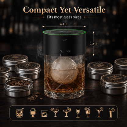 ✨ Electric Aroma Infuser Kit – Whiskey & Cocktail Wood Smoke Infuser