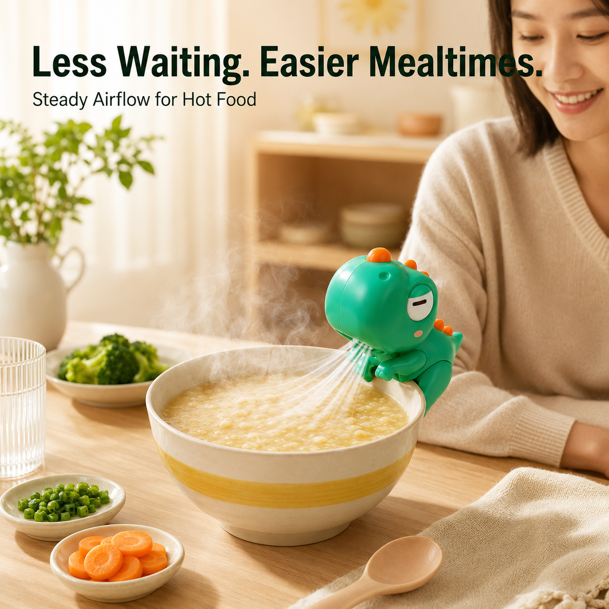 🥣 Clip On Food Cooling Fan 🌬️
