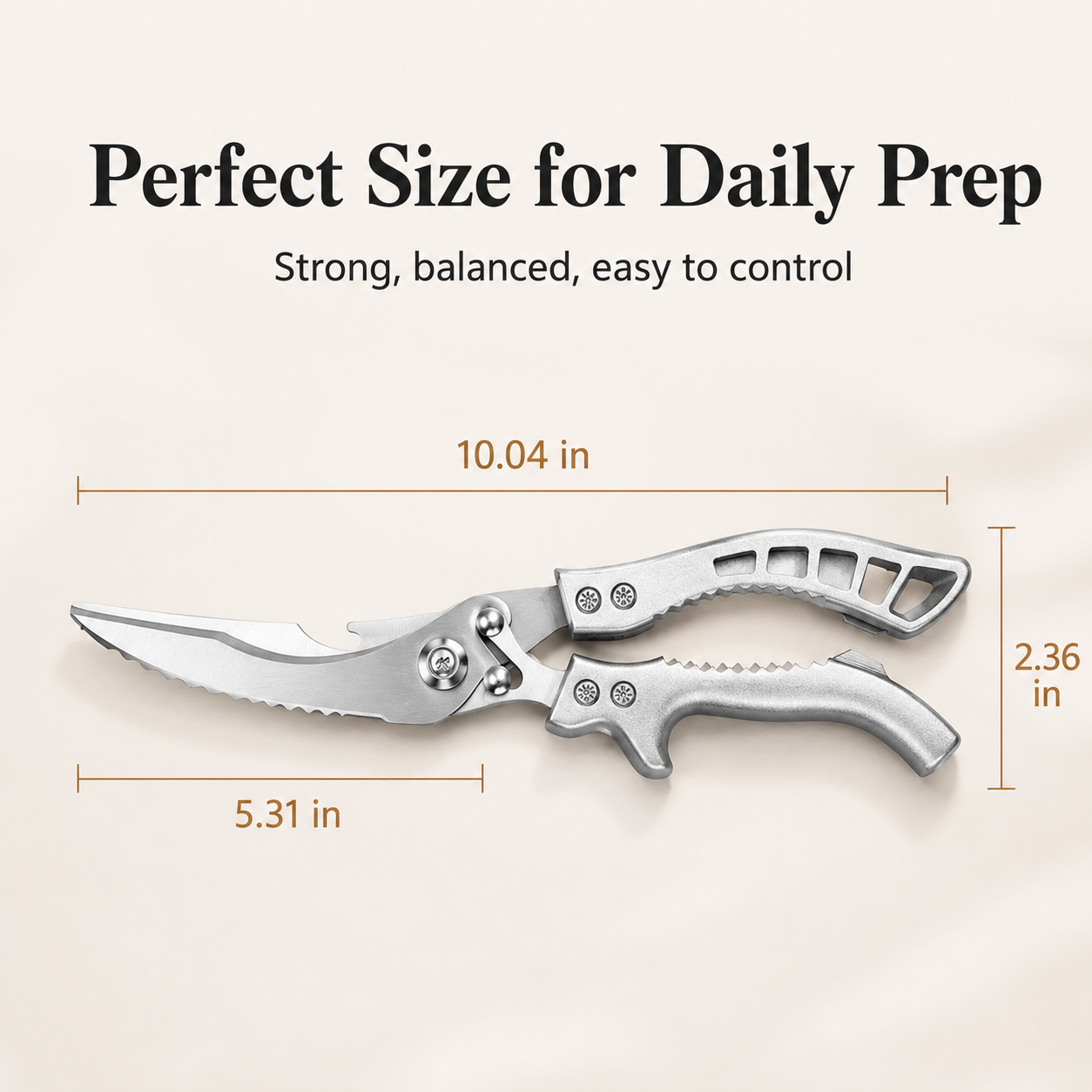 🔥 Multifunction Kitchen Scissors with Fish Scale Scraper & Spring-Action Handle✨